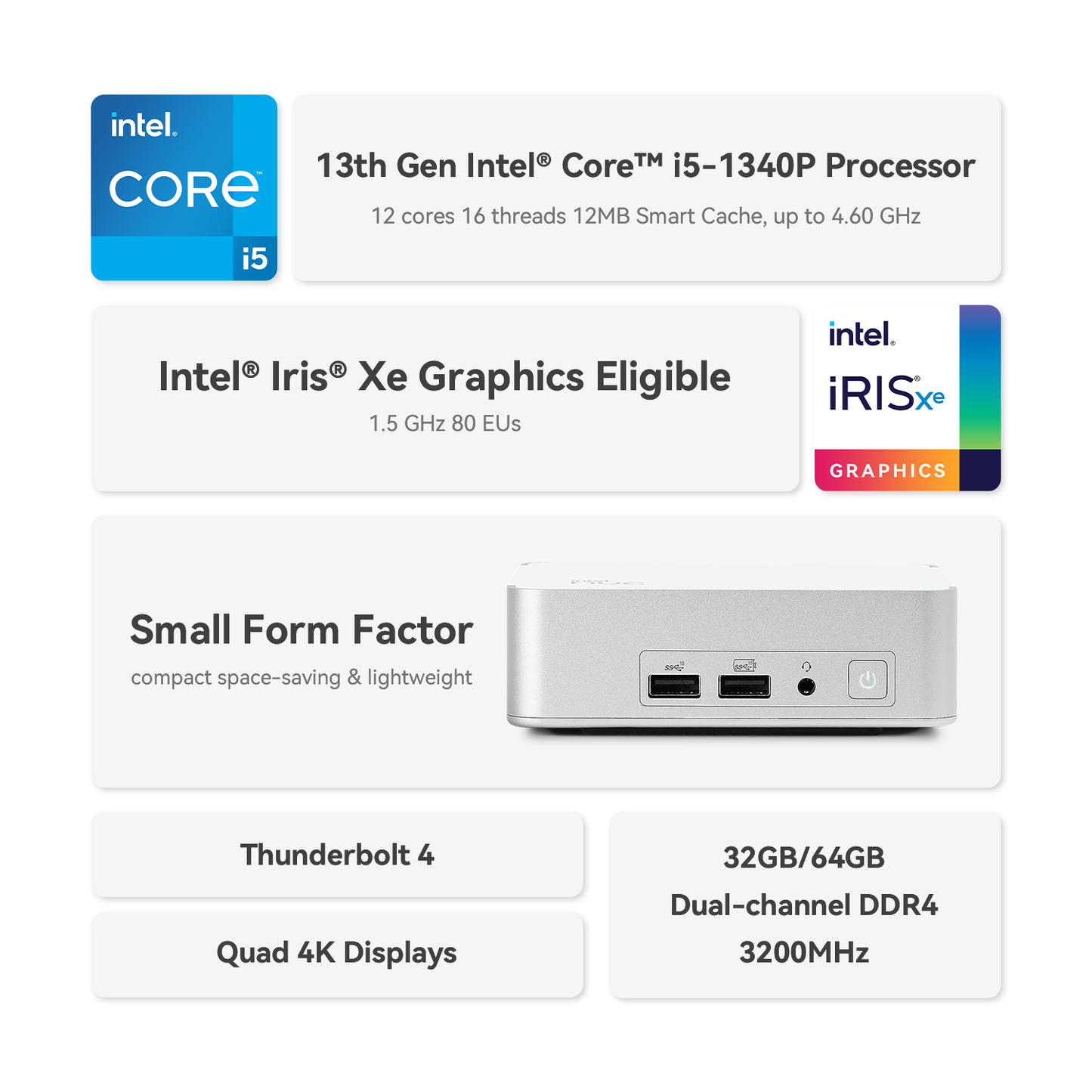 Intel NUC Core i5 1340P Mini PC